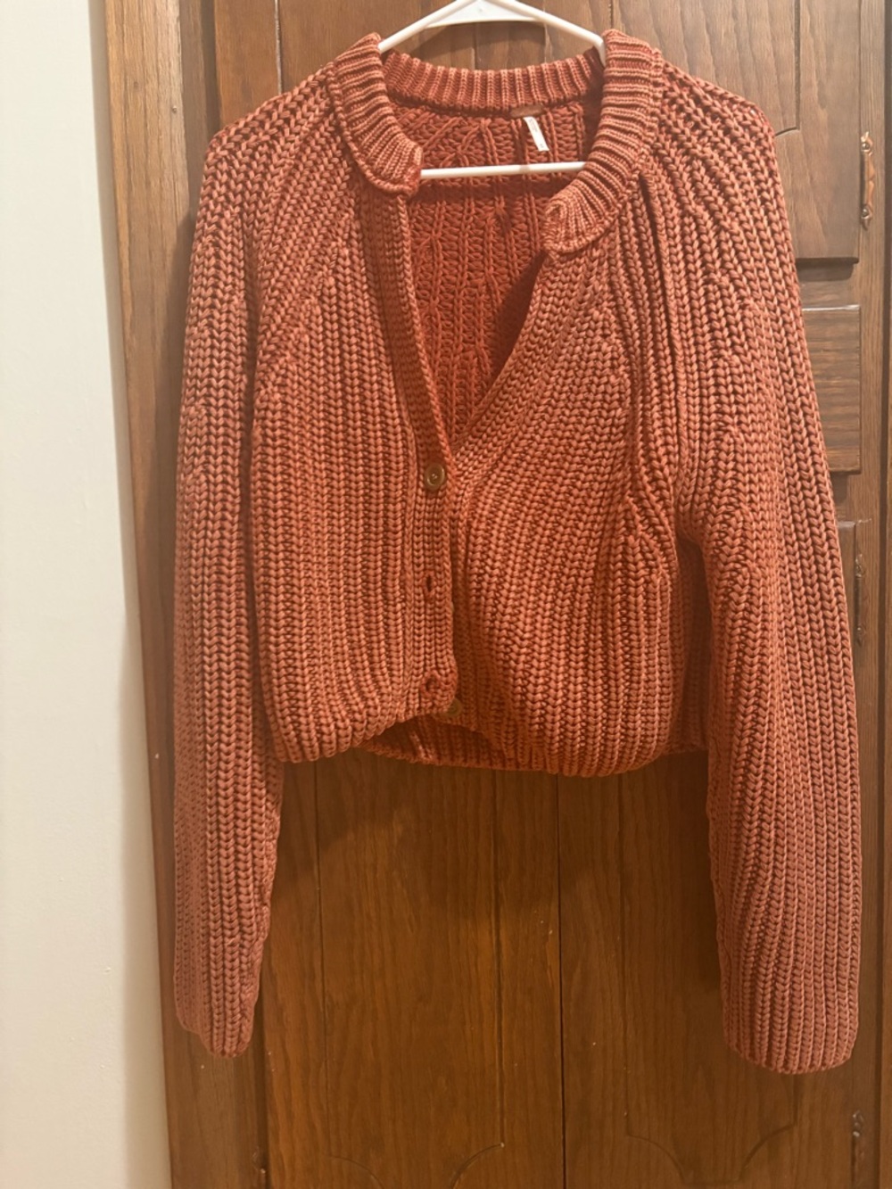 DARLING rusty red Free People cardigan